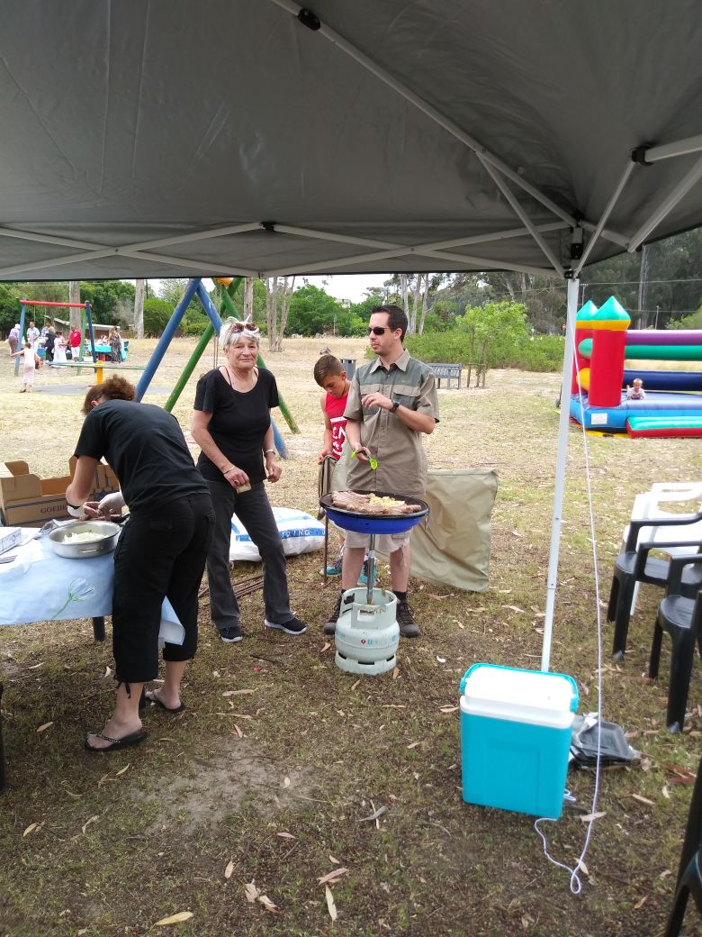 Braai and food tent at the Penhill Market Initiative