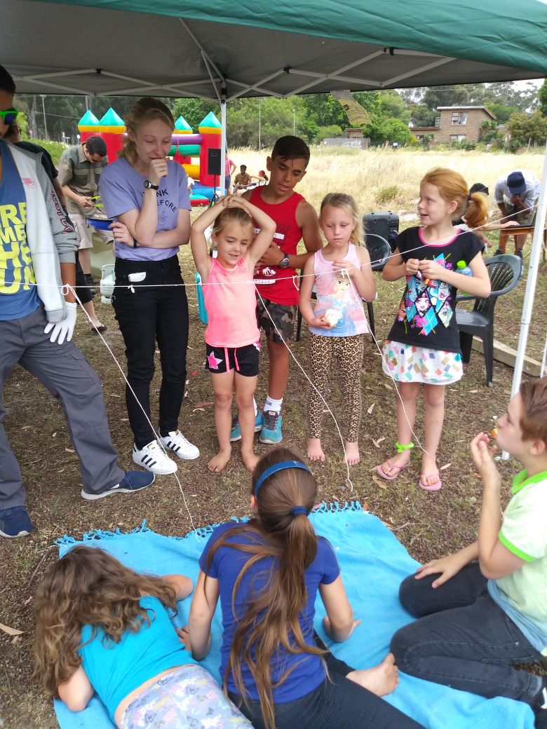 Kids' games and activities at the Penhill Market Initiative